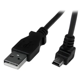 StarTech USB-A - Mini USB-B černá / Lomený kabel / 2 m (USBAMB2MD)