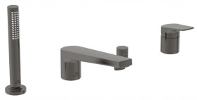 IDEAL STANDARD - La Dolce Vita Baterie na okraj vany, 4-otvorová instalace, Magnetic Grey BD671A5