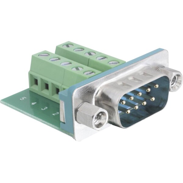 Delock Delock - Serieller Adapter - 10-poliger Anschlussblock (M) 65269 D-SUB kolíková lišta 180 ° Pólů: 9, 10 1 ks