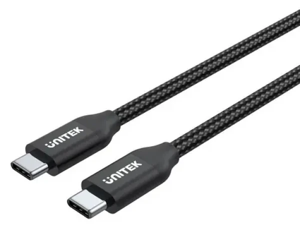 Unitek Kabel USB-C - USB-C černá / Kabel / USB-C (M) - USB-C (M) / 2 m / PD 100W (C14059BK)