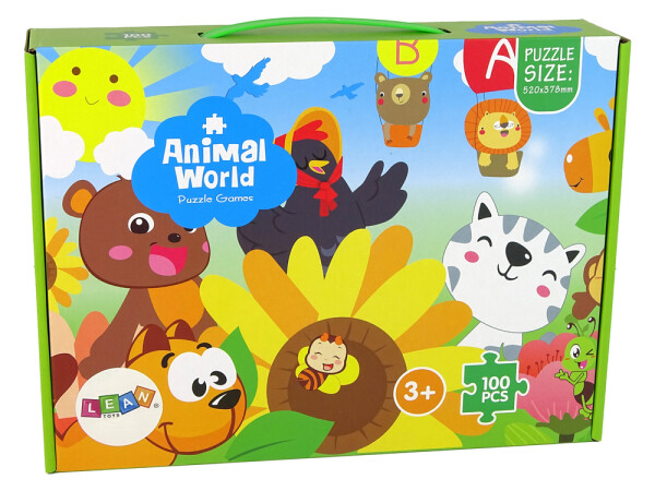 Mamido Puzzle pro děti Svět zvířat 100 dílků
