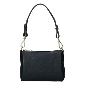 Trendy dámská kožená crossbody kabelka Inka, černá