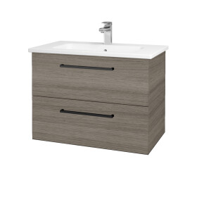 Dřevojas - Umyvadlová skříňka GIO SZZ2 80 - D03 Cafe / Úchytka T06 / D03 Cafe 82058H