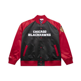 Mitchell & Ness Pánská bunda Chicago Blackhawks NHL Connor Bedard #98 Player Lightweight Satin Jacket Velikost: M