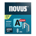 Novus tenké, drátové sponky typ A, 53 F/8 mm, Super Hard, 5000 ks