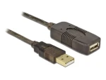 Delock USB 2.0 prodlužovací kabel - aktivní 15m černá (82689)