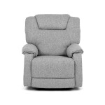 Relaxační křeslo, šedá látka, TV-4088 SIL2