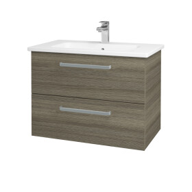 Dřevojas - Umyvadlová skříňka GIO SZZ2 80 - D03 Cafe / Úchytka T01 / D03 Cafe 82058A