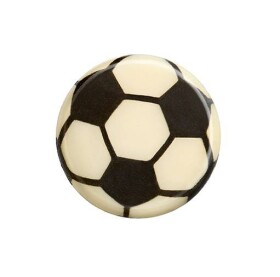 Dortisimo Čokoládová dekorace kulatá s potiskem fotbalového míče (15 ks)