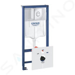 GROHE - Rapid SL Předstěnový instalační set pro závěsné WC, výška 1,13 m, ovládací tlačítko Nova Cosmopolitan, chrom 38813001