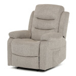 Polohovací křeslo, béžová, látka, TV-4086 LAN2