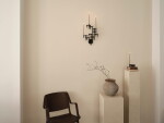 Stoff Nagel Designová miska se svícny STOFF Nagel Black, černá barva, kov