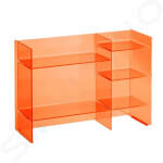 Laufen - Kartell Policový regál, 750x260x530 mm, oranžová H3893310820001