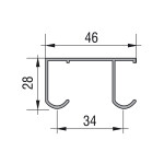 ProALU Horní vodící kolejnice Forma :: délka 2m (22PA182139-2)