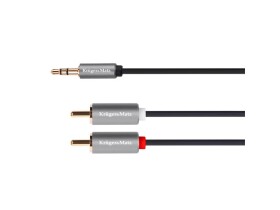 Kabel Jack 3.5mm stereo/2x Cinch 1,8m KRUGER & MATZ KM1214 Basic