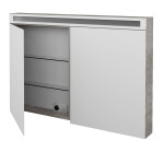 Dřevojas - Dvoudveřová galerka AIR GA2OE 120 - D01 Beton 143794