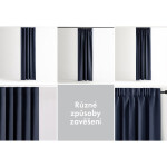 Zatěmňovací závěs blackout RESTILO indigo 140 x 245 cm 1 ks