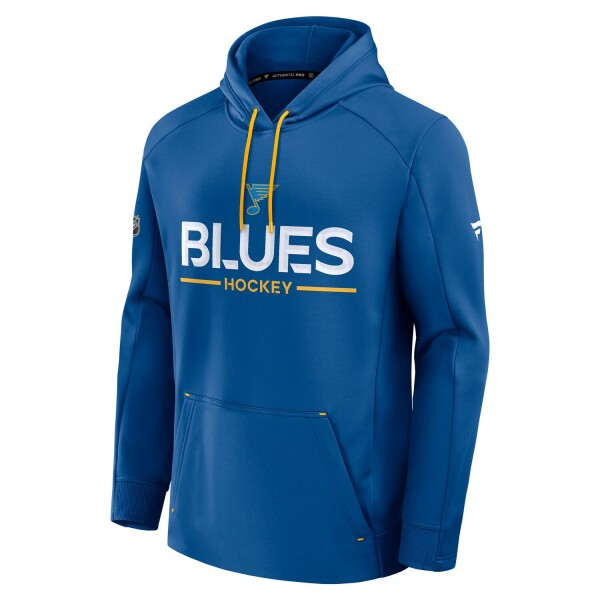 Fanatics Pánská mikina St. Louis Blues NHL 2025 26 Authentic Pro Rink Tech Hoodie Velikost: S