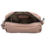 Stylová dámská mini koženková crossbody kabelka Fehmi, růžová