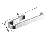 Gedy - SAMOA držák ručníků otevřený, chrom A87013
