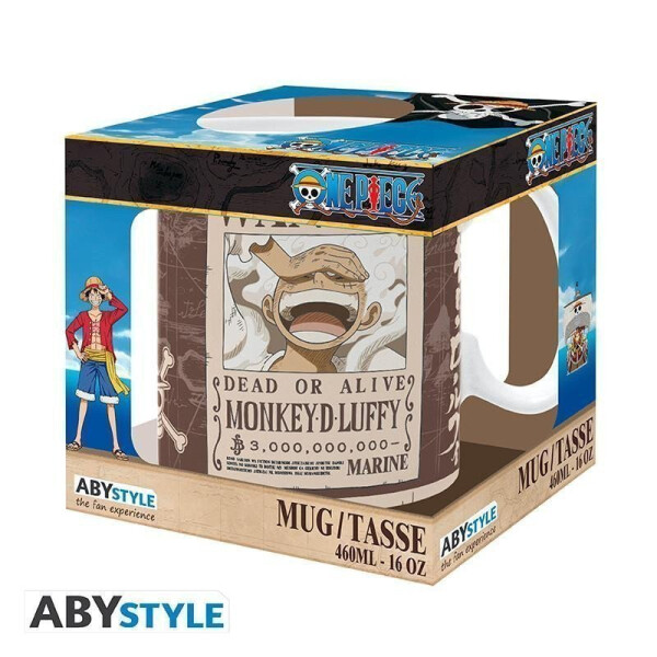 One Piece Hrnek Luffy Wanted 460 ml