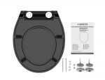 Schütte SLIM BLACK| Duroplast, Soft Close 4008431827100