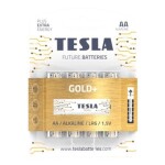 TESLA GOLD+ alkalická tužková baterie AA (LR06) 4 ks / blister (1099137206)