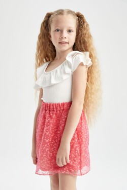 DEFACTO Girl's Stretch Waisted Tulle Skirt