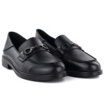 Dámské kožené polobotky mokasíny černé Vinceza 18117 39