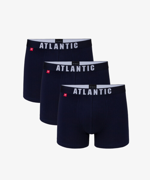 Pánské boxerky ATLANTIC 3Pack tmavě modrá Velikost: