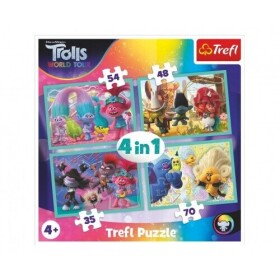 Puzzle Trollové Světové turné 4v1