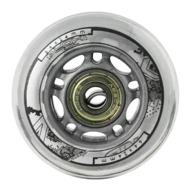 NILS Extreme Sestava čirých PU koleček 64x24 + ložiska ABEC7 (5907695515923)
