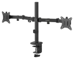 Savio UM-03 černá / Stolní držák pro 2 monitory / 17-32" / VESA 100x100 / naklápěcí, otočný (UM-03)