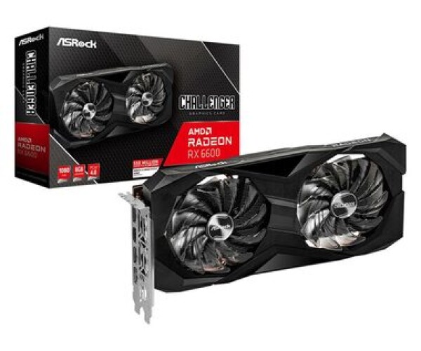 ASRock Radeon RX 6600 Challenger D 8GB GDDR6 90-GA2RZZ-00UANF