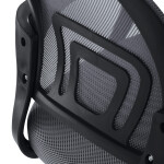 Dětská židle, výškově nastavitelná, šedá síťovina, KA-L103 GREY
