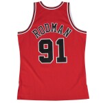 Mitchell & Ness Pánský dres Chicago Bulls NBA Dennis Rodman #91 1997-98 Swingman - Červená Velikost: S