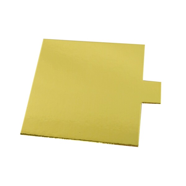 Cake star Podložka pod minidezerty zlato-stříbrná čtverec 9x9 cm