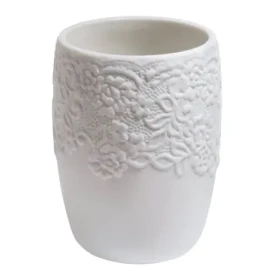 Spirella COSY kelímek na zubní kartáčky bílý / porcelán (3478680074753)