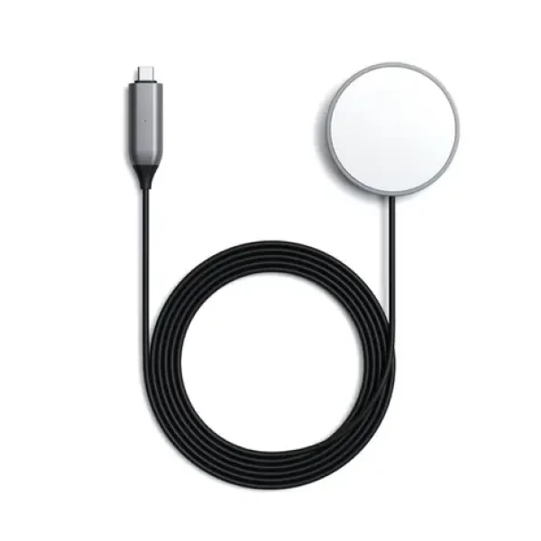 Satechi bezdrátový nabíjecí magnetický kabel USB-C šedá / 7.5W / 1.5m (ST-UCQIMCM)