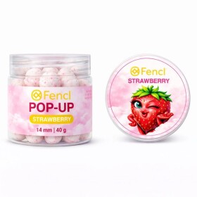 Fencl Boilies Pop Up Strawberry - 14mm 40g,Fencl Boilies Pop Up Strawberry - 14mm 40g