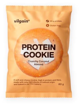 Vilgain Protein Cookie – 12× Kokos a mandle 80 g