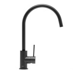 Dřezová baterie SAT Aurum s otočným ramínkem černá matná SATBAUR280C SATBAUR280C