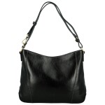 Elegantní dámská kožená kabelka na rameno Katana Tenga, černá
