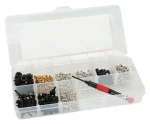 InLine PC Builder Kit / Sada šroubů pro PC skříň / 411 dílů / Kov, plast (77786)
