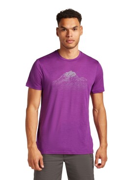 ICEBREAKER Mens Mer 150 Tech Lite SS T Ris Light, Passion (vzorek) velikost: M