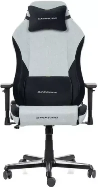DXRacer DRIFTING Herní židle šedo-černá látková / 122-132 cm / látka / 125 kg / 3D-Područky (1052147)
