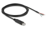 DeLock Kabel USB 2.0 Typ-A na RS-485 černá / Adaptér / 2 m / FTDI FT232R (63509)