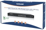 Intellinet Switch 16x GE PoE+ Web-Managed 2 SFP-Ports / Switch / 16-port / 1000 Mbps / 16x PoE+ / 2x SFP / 19" (561198)