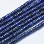 Přírodní lapis lazuli - heishi rondelka - 4 x 2 - 2,5 mm - 1 ks