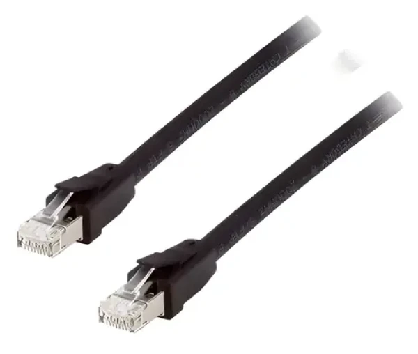 Equip Patchkabel Cat8.1 černá / Patch kabel / S/FTP / RJ45 - RJ45 / 0,5 m / 40 Gbit/s / PoE++ (608057)